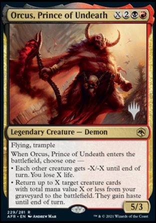 Orcus, Prince of Undeath (Promo Pack) [Dungeons & Dragons: Adventures in the Forgotten Realms Promos] | Fandemonia Ltd