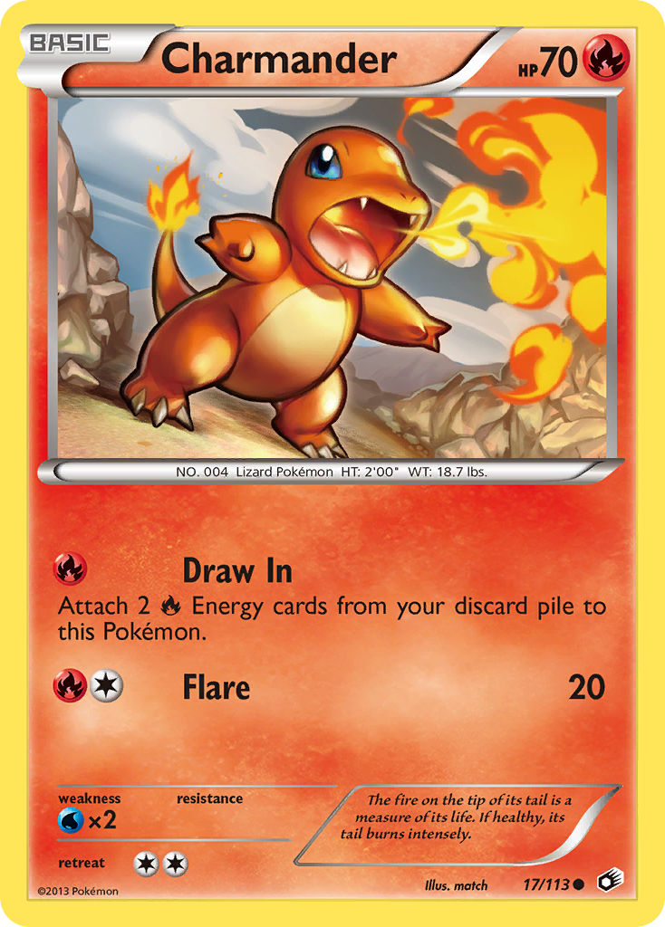 Charmander (17/113) [Black & White: Legendary Treasures] | Fandemonia Ltd