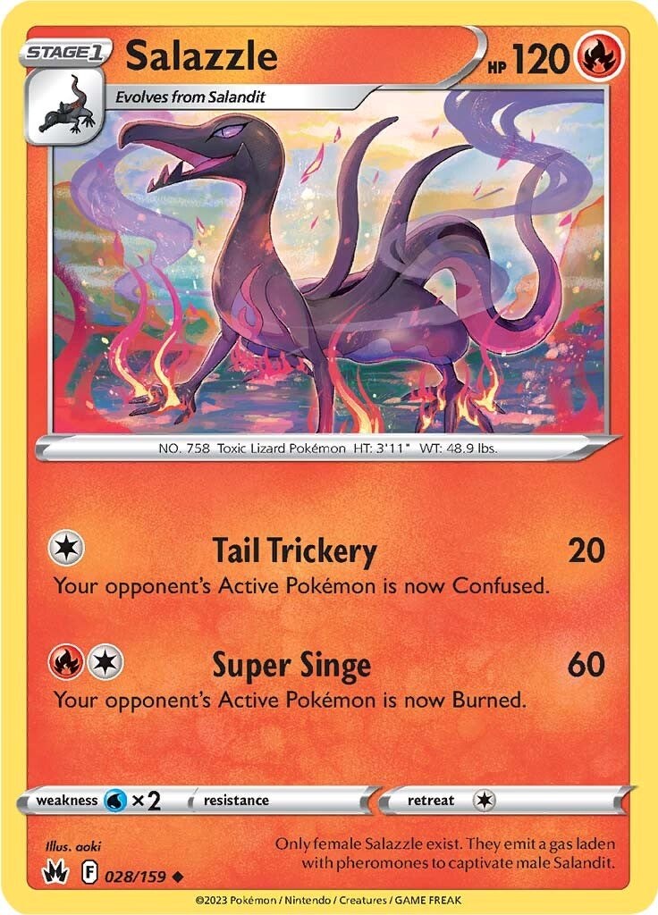 Salazzle (028/159) [Sword & Shield: Crown Zenith] | Fandemonia Ltd