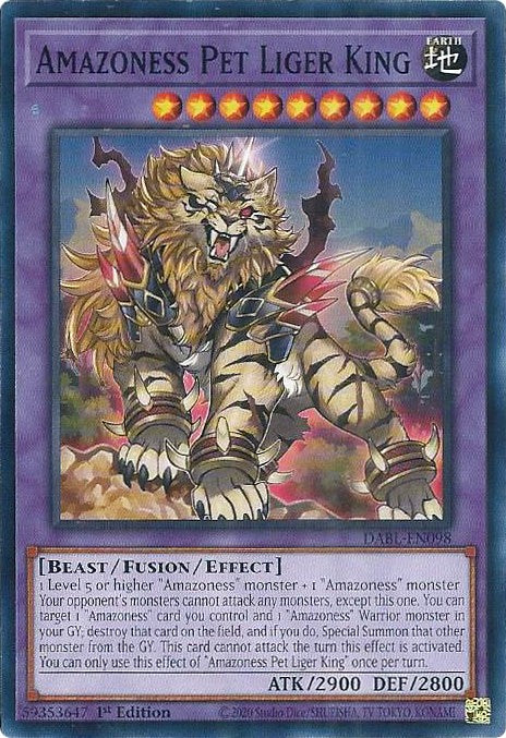 Amazoness Pet Liger King [DABL-EN098] Common | Fandemonia Ltd