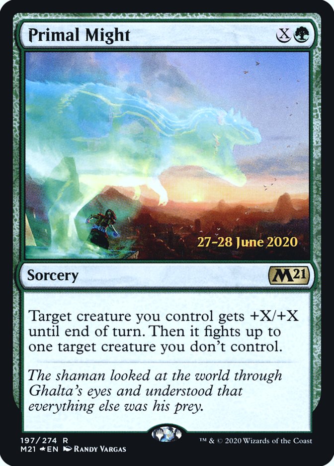 Primal Might  [Core Set 2021 Prerelease Promos] | Fandemonia Ltd