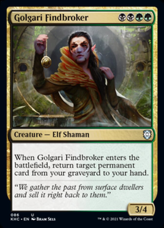 Golgari Findbroker [Kaldheim Commander] | Fandemonia Ltd