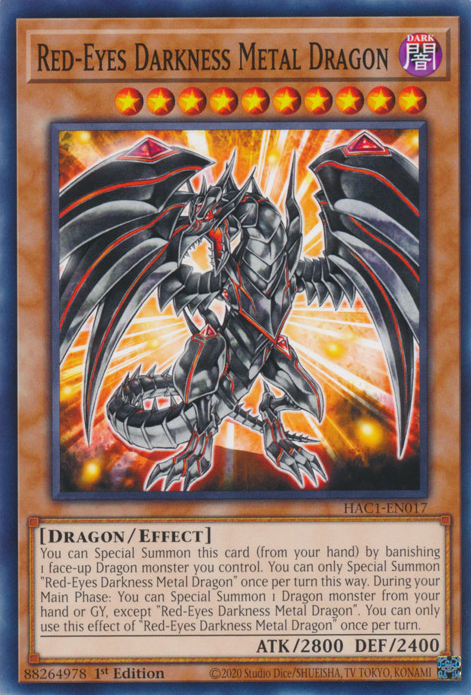 Red-Eyes Darkness Metal Dragon [HAC1-EN017] Common | Fandemonia Ltd