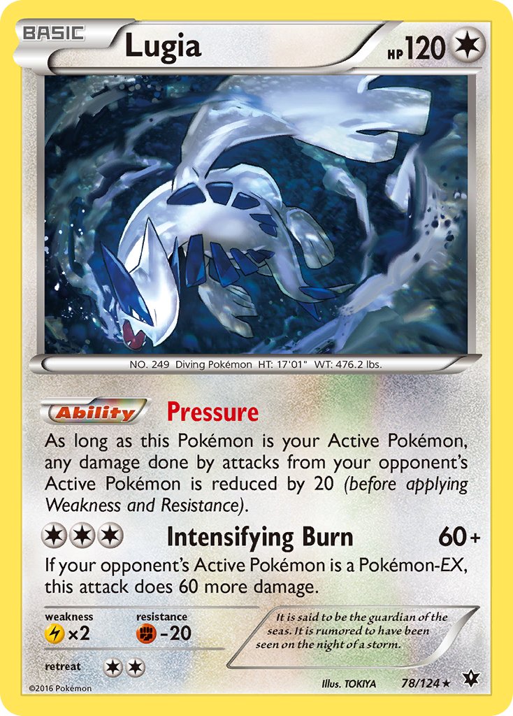 Lugia (78/124) (Theme Deck Exclusive) [XY: Fates Collide] | Fandemonia Ltd