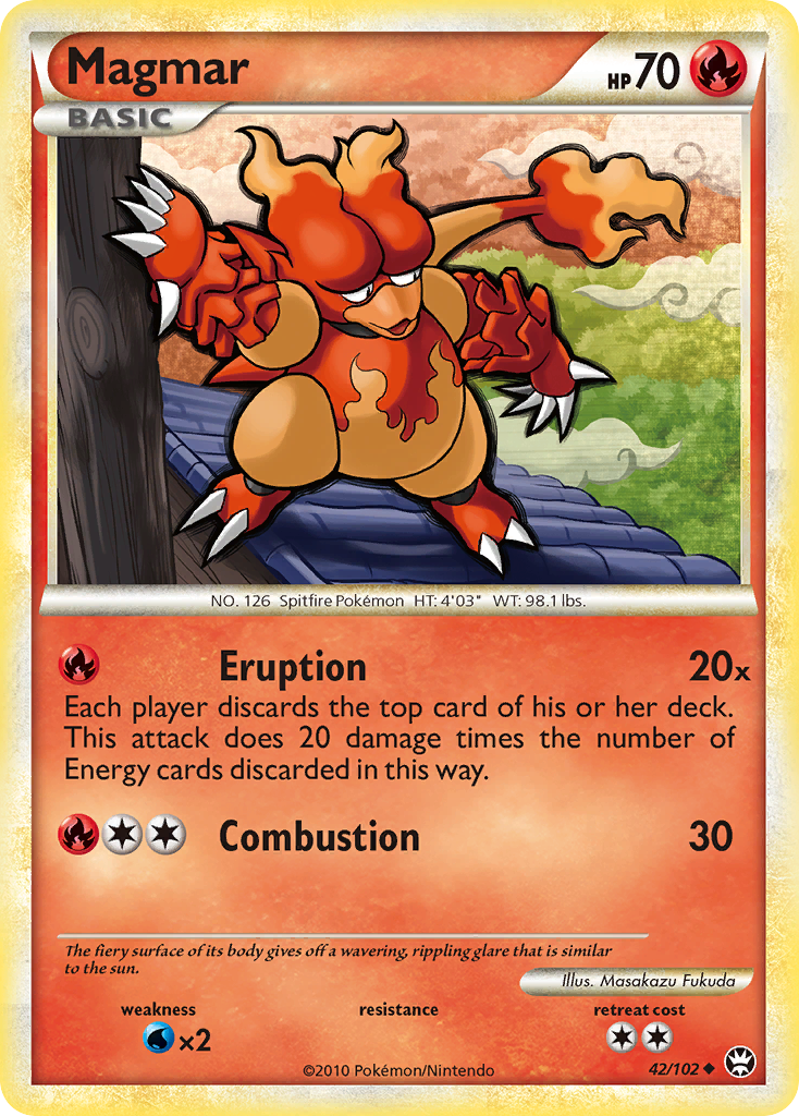 Magmar (42/102) [HeartGold & SoulSilver: Triumphant] | Fandemonia Ltd