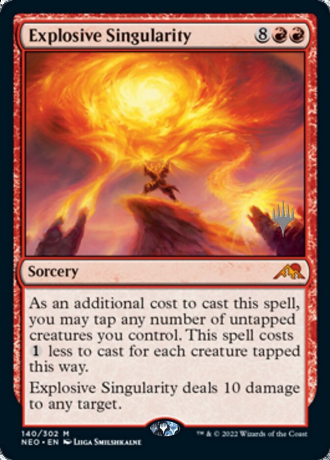 Explosive Singularity (Promo Pack) [Kamigawa: Neon Dynasty Promos] | Fandemonia Ltd