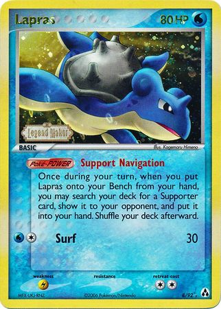 Lapras (8/92) (Stamped) [EX: Legend Maker] | Fandemonia Ltd