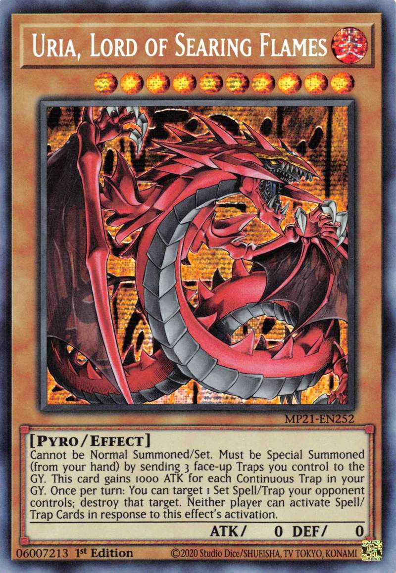 Uria, Lord of Searing Flames [MP21-EN252] Prismatic Secret Rare | Fandemonia Ltd