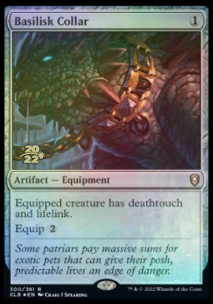 Basilisk Collar [Commander Legends: Battle for Baldur's Gate Prerelease Promos] | Fandemonia Ltd