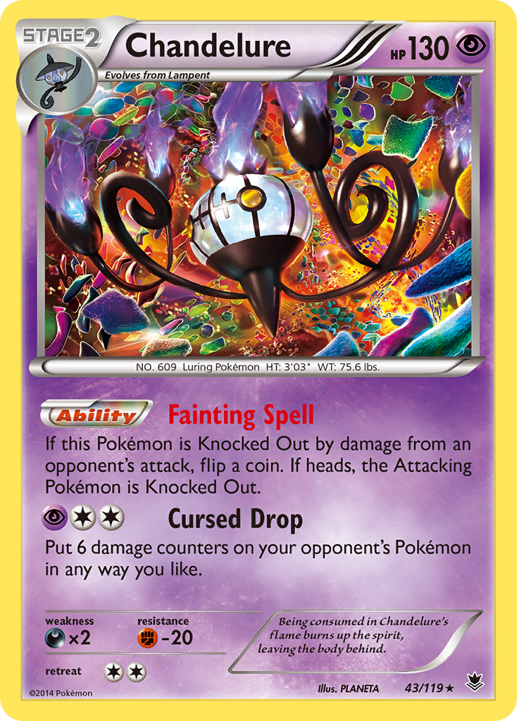 Chandelure (43/119) [XY: Phantom Forces] | Fandemonia Ltd