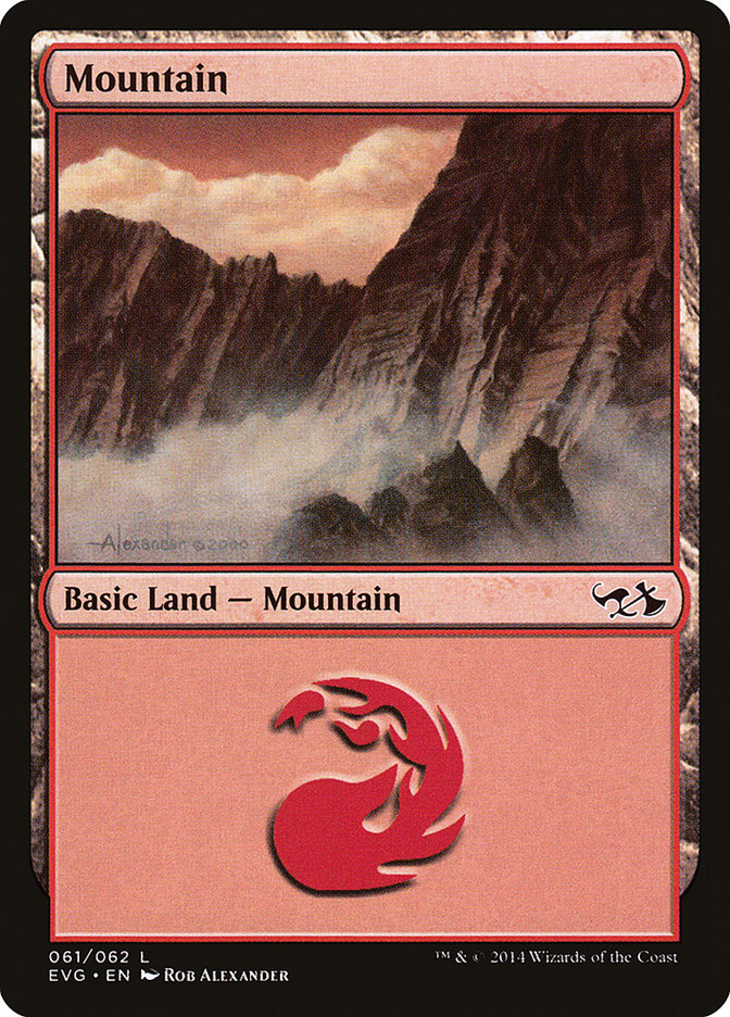 Mountain (61) (Elves vs. Goblins) [Duel Decks Anthology] | Fandemonia Ltd