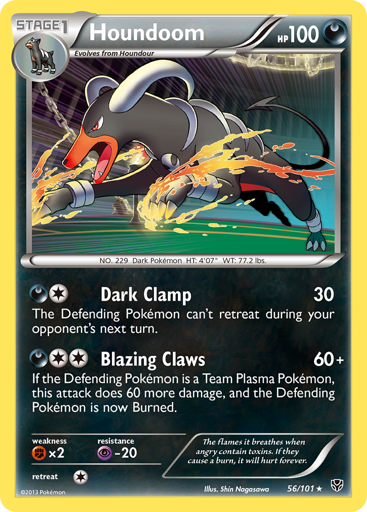 Houndoom (56/101) [Black & White: Plasma Blast] | Fandemonia Ltd