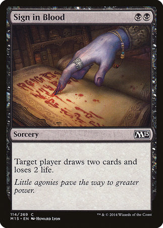 Sign in Blood [Magic 2015] | Fandemonia Ltd