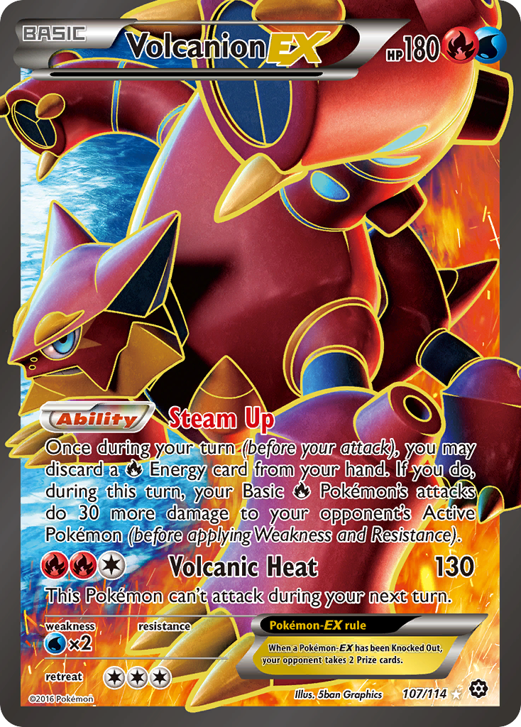 Volcanion EX (107/114) [XY: Steam Siege] | Fandemonia Ltd