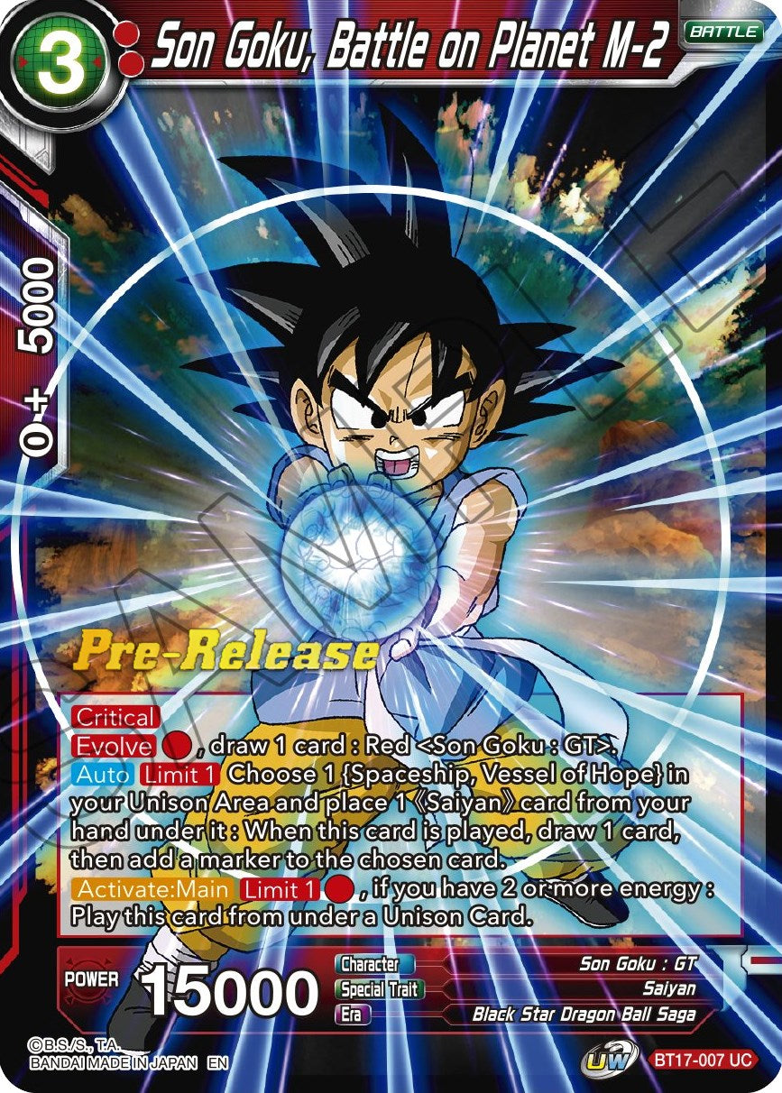 Son Goku, Battle on Planet M-2 (BT17-007) [Ultimate Squad Prerelease Promos] | Fandemonia Ltd