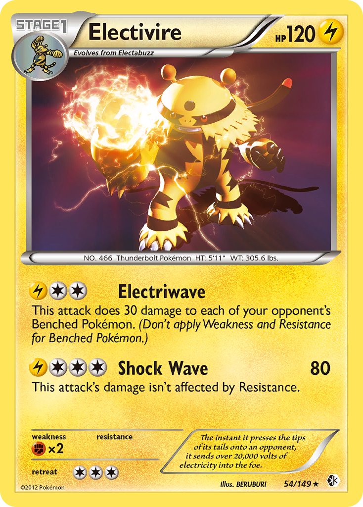 Electivire (54/149) (Theme Deck Exclusive) [Black & White: Boundaries Crossed] | Fandemonia Ltd