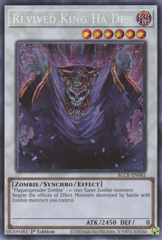 Revived King Ha Des [BLCR-EN082] Secret Rare | Fandemonia Ltd