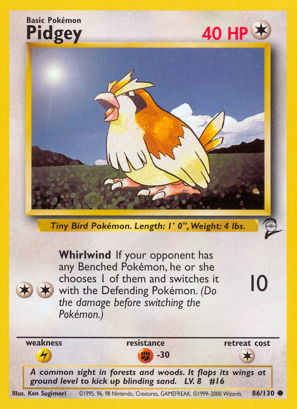 Pidgey (86/130) [Base Set 2] | Fandemonia Ltd