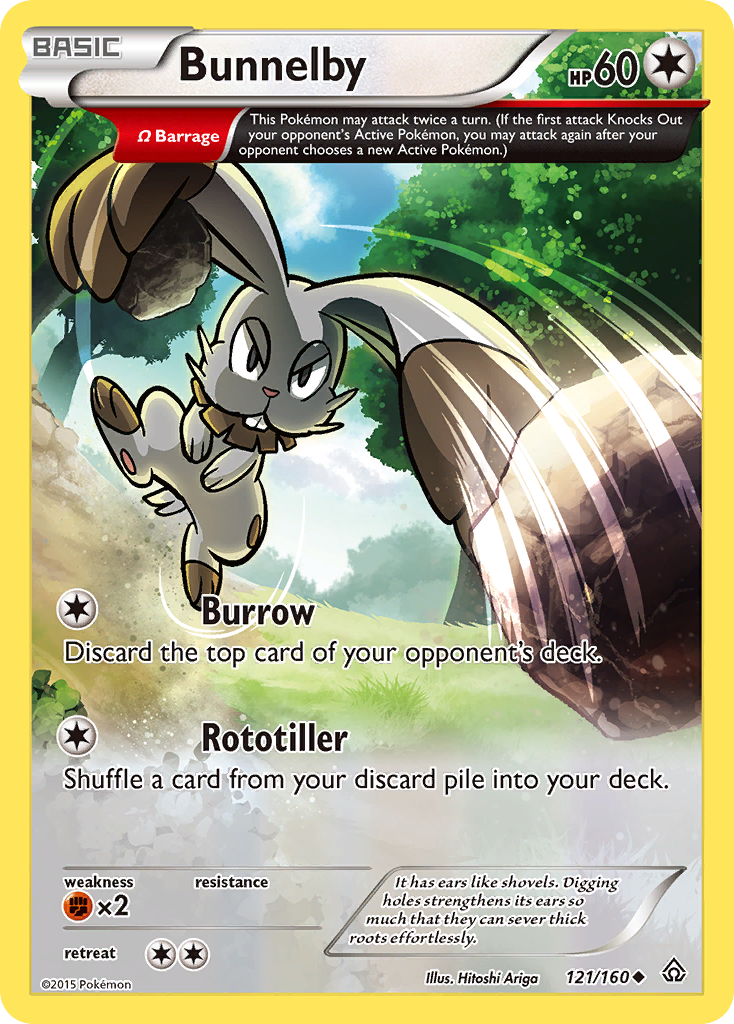 Bunnelby (121/160) [XY: Primal Clash] | Fandemonia Ltd