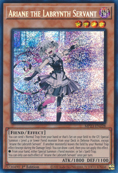 Ariane the Labrynth Servant [MP23-EN228] Prismatic Secret Rare | Fandemonia Ltd