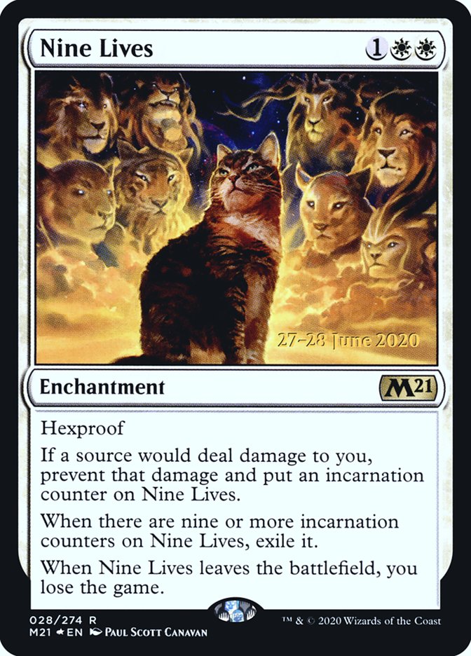 Nine Lives  [Core Set 2021 Prerelease Promos] | Fandemonia Ltd