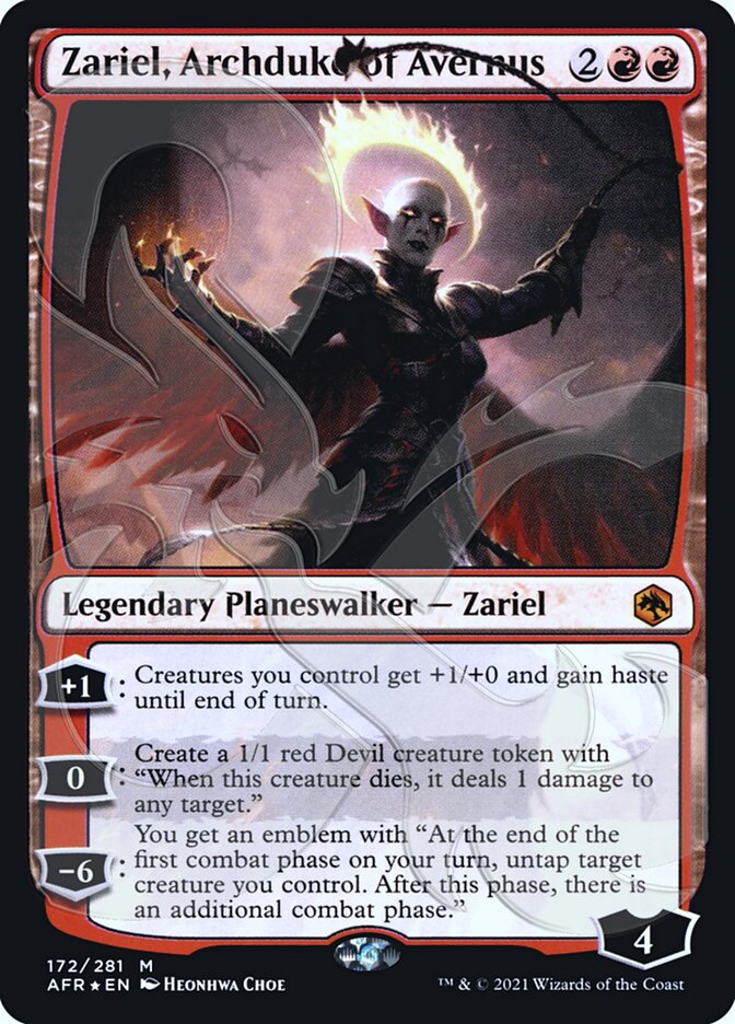 Zariel, Archduke of Avernus (Ampersand Promo) [Dungeons & Dragons: Adventures in the Forgotten Realms Promos] | Fandemonia Ltd