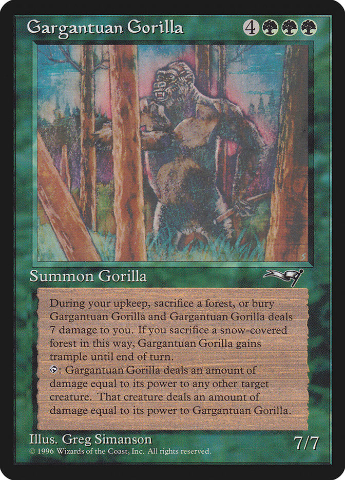Gargantuan Gorilla [Alliances] | Fandemonia Ltd
