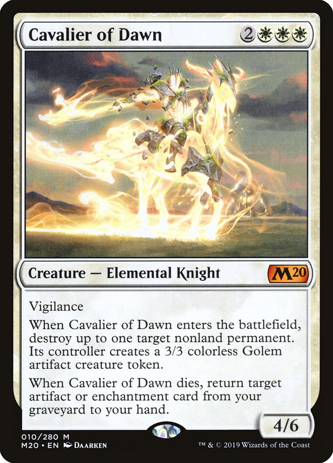 Cavalier of Dawn [Core Set 2020] | Fandemonia Ltd