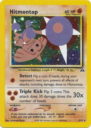 Hitmontop (3/75) [Neo Discovery Unlimited] | Fandemonia Ltd