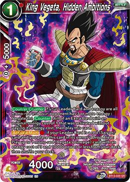 King Vegeta, Hidden Ambitions (Super Rare) [BT13-020] | Fandemonia Ltd