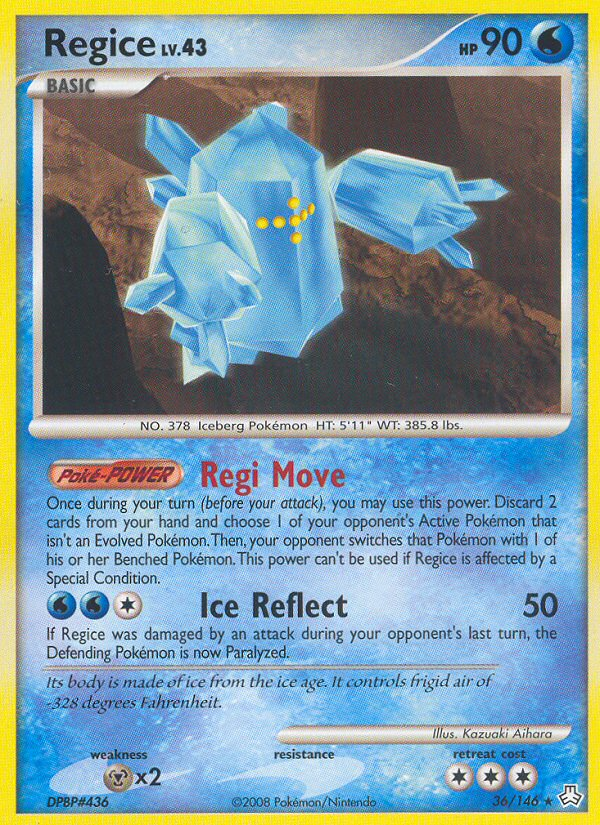 Regice (36/146) [Diamond & Pearl: Legends Awakened] | Fandemonia Ltd