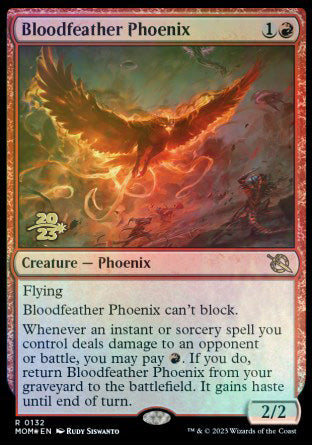 Bloodfeather Phoenix [March of the Machine Prerelease Promos] | Fandemonia Ltd