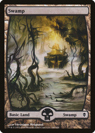 Swamp (240) - Full Art [Zendikar] | Fandemonia Ltd