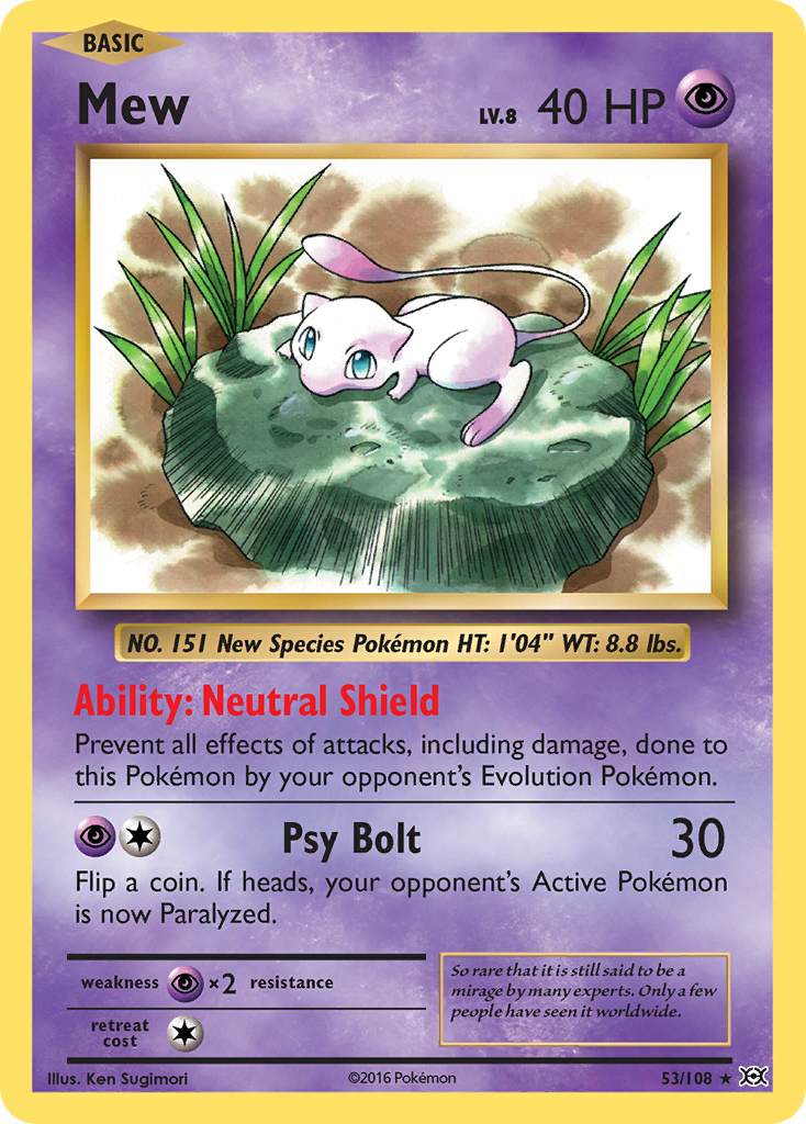 Mew (53/108) [XY: Evolutions] | Fandemonia Ltd