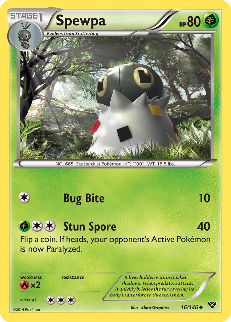 Spewpa (16/146) [XY: Base Set] | Fandemonia Ltd