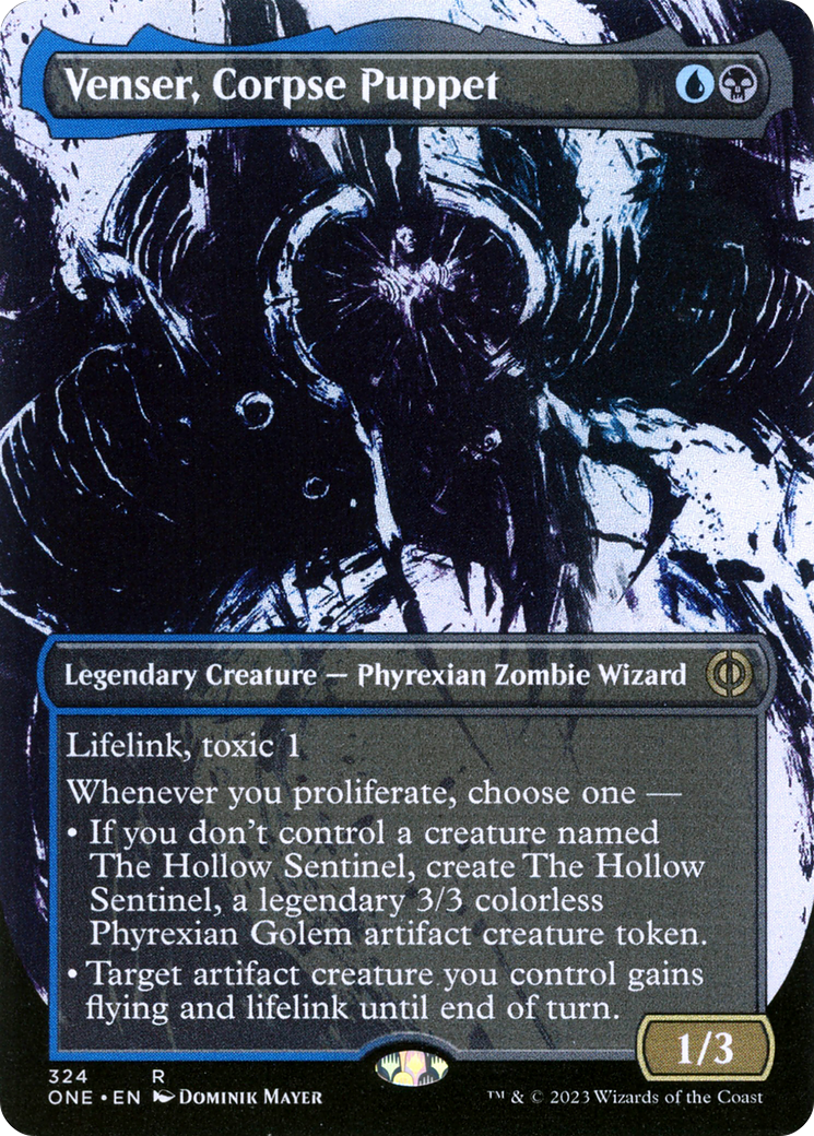 Venser, Corpse Puppet (Borderless Ichor) [Phyrexia: All Will Be One] | Fandemonia Ltd