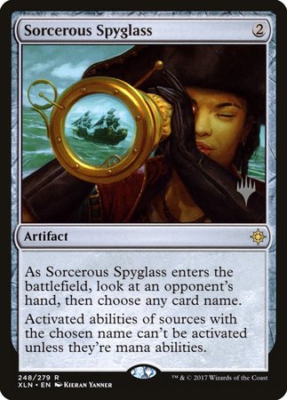 Sorcerous Spyglass [Ixalan Promos] | Fandemonia Ltd