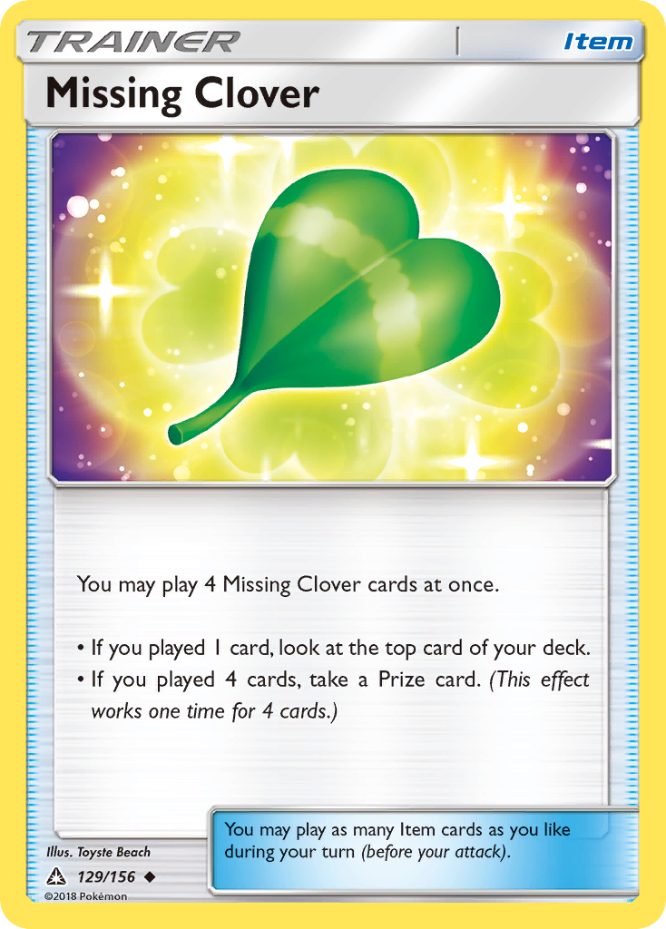 Missing Clover (129/156) [Sun & Moon: Ultra Prism] | Fandemonia Ltd