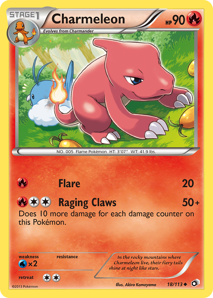 Charmeleon (18/113) [Black & White: Legendary Treasures] | Fandemonia Ltd