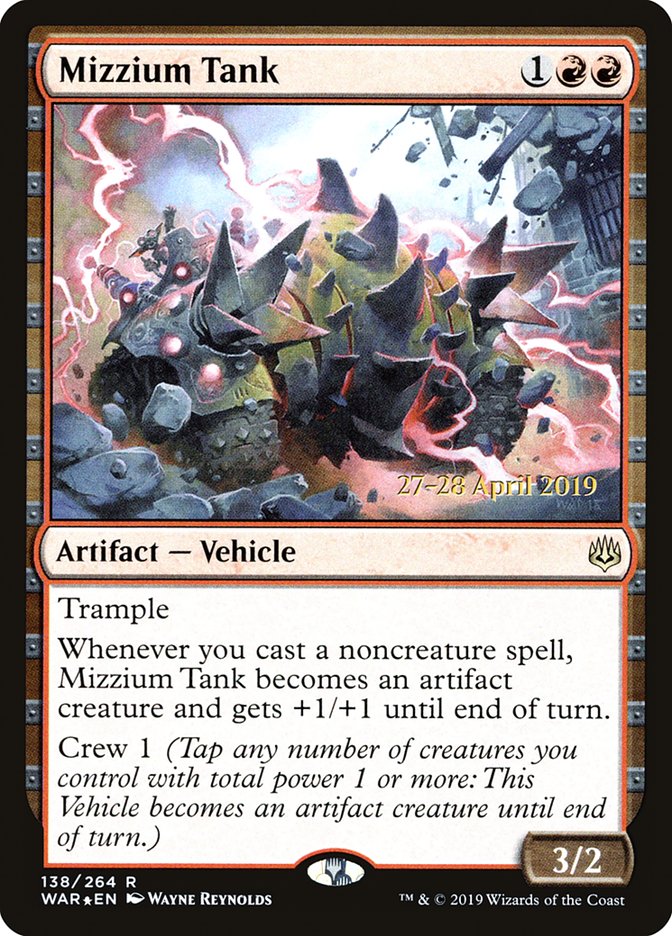 Mizzium Tank  [War of the Spark Prerelease Promos] | Fandemonia Ltd