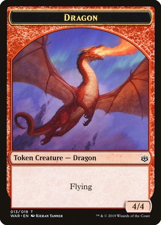 Dragon Token [War of the Spark Tokens] | Fandemonia Ltd