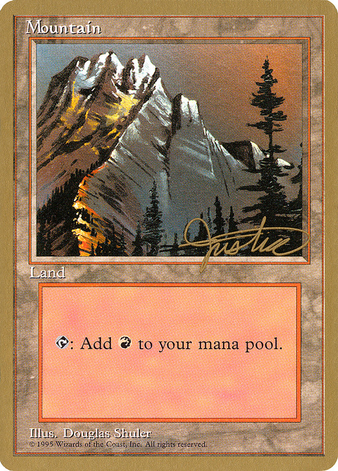 Mountain (mj373) (Mark Justice) [Pro Tour Collector Set] | Fandemonia Ltd