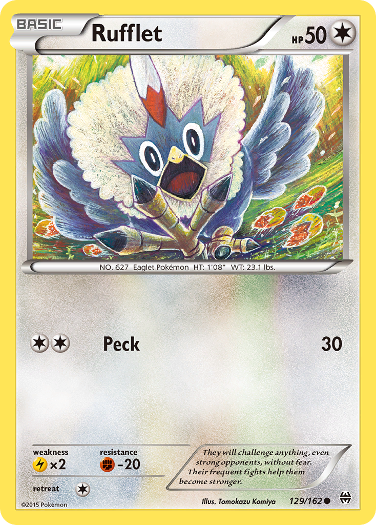 Rufflet (129/162) [XY: BREAKthrough] | Fandemonia Ltd