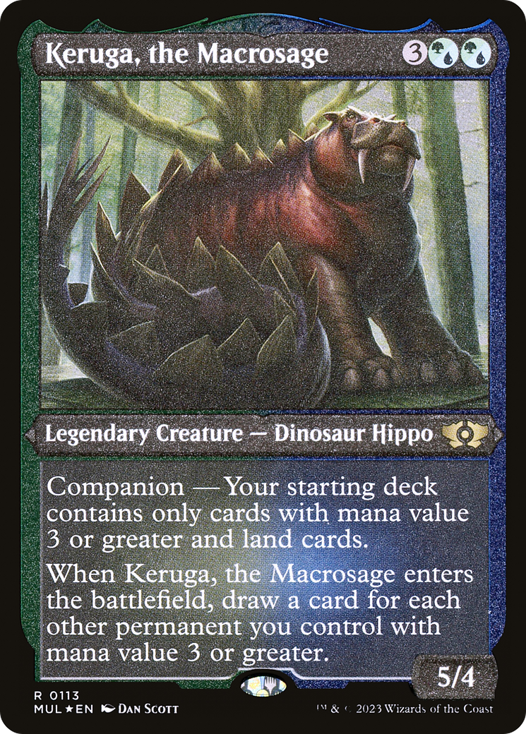 Keruga, the Macrosage (Foil Etched) [Multiverse Legends] | Fandemonia Ltd