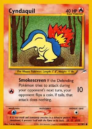 Cyndaquil (61/105) [Neo Destiny Unlimited] | Fandemonia Ltd