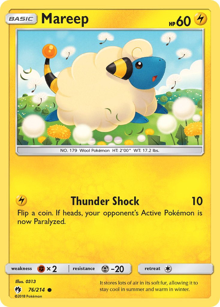 Mareep (76/214) [Sun & Moon: Lost Thunder] | Fandemonia Ltd