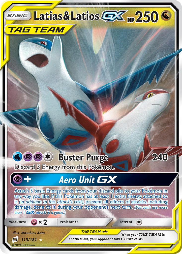 Latias & Latios GX (113/181) [Sun & Moon: Team Up] | Fandemonia Ltd