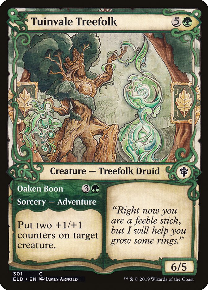 Tuinvale Treefolk // Oaken Boon (Showcase) [Throne of Eldraine] | Fandemonia Ltd