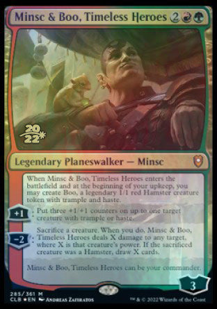 Minsc & Boo, Timeless Heroes [Commander Legends: Battle for Baldur's Gate Prerelease Promos] | Fandemonia Ltd