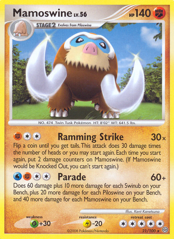 Mamoswine (21/100) [Diamond & Pearl: Stormfront] | Fandemonia Ltd